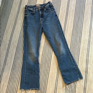 Mother The Hustler Ankle Fray Jeans size 25